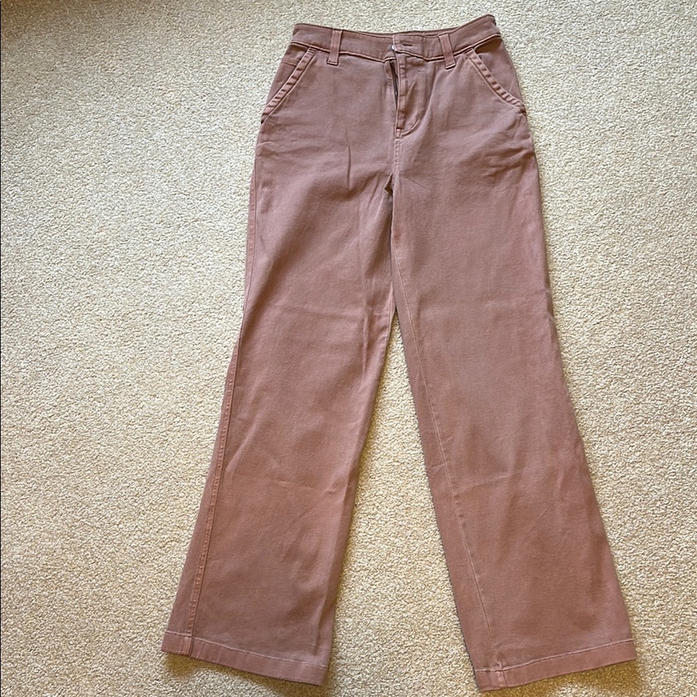 Brown Wide-Leg Pants